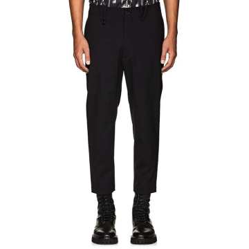 Stretch-Wool Ankle-Zip Trousers