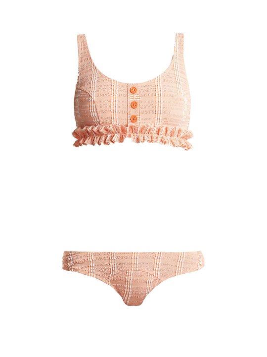 Colby ruffled gingham bikini展示图