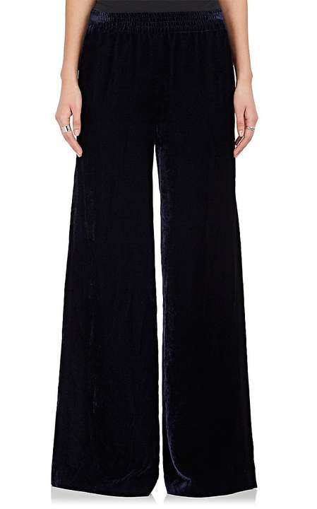 Harlow Velvet Wide-Leg Pants展示图