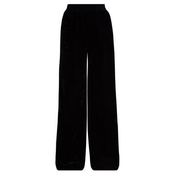 Harlow high-rise wide-leg velvet trousers