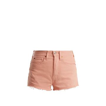 The Short raw-hem denim shorts