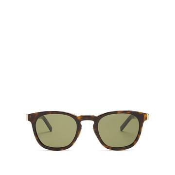 Round-frame acetate sunglasses