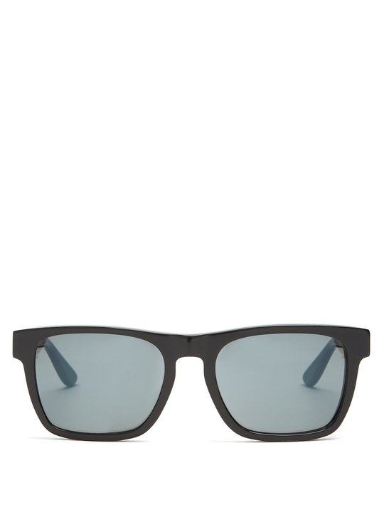 Rectangle-frame acetate sunglasses展示图