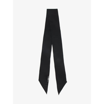 logo embroidered scarf
