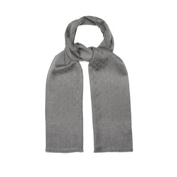 GG-jacquard cashmere scarf