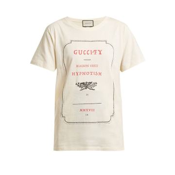 Guccify-print cotton T-shirt