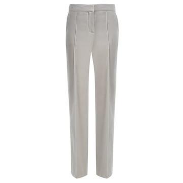 Anna mid-rise straight-leg wool trousers