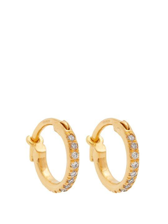 Diamond & yellow-gold earrings展示图