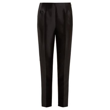 Masto slim-leg silk and wool-blend trousers