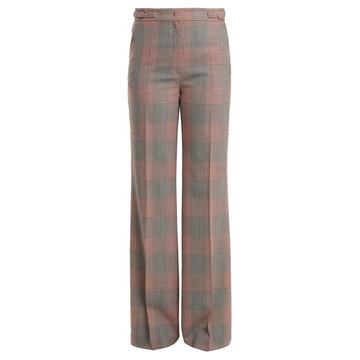 Vesta checked wool trousers