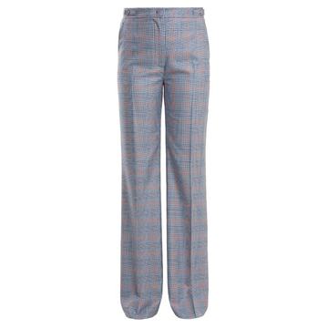 Vesta checked wool and silk-blend trousers