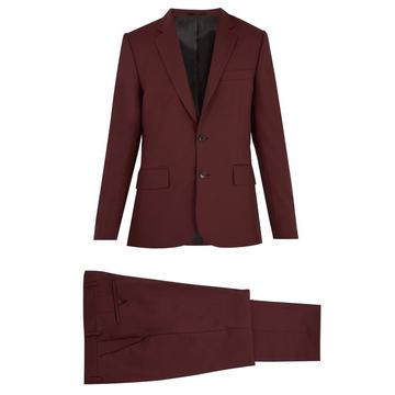 Single-breasted wool suit