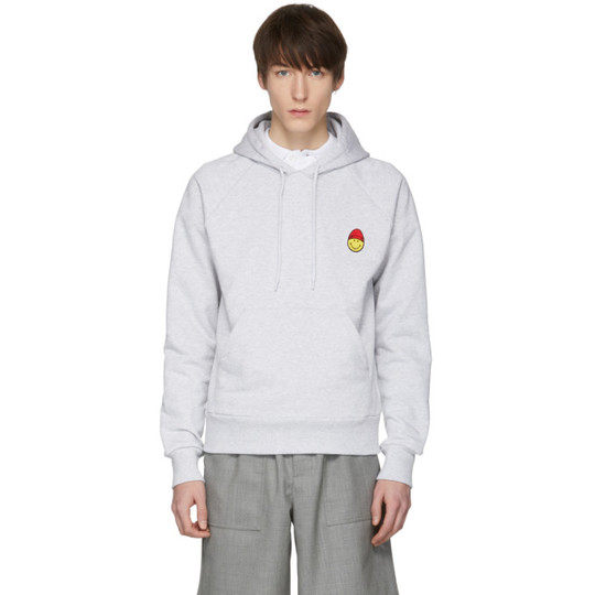 Grey Limited Edition Smiley Edition Graphic Hoodie展示图