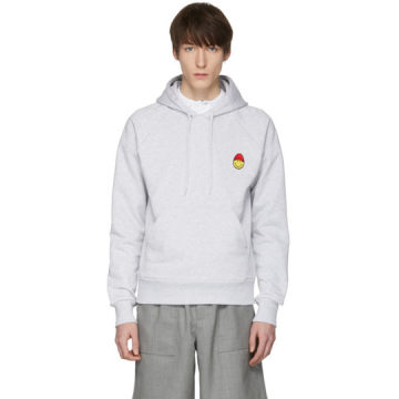 Grey Limited Edition Smiley Edition Graphic Hoodie