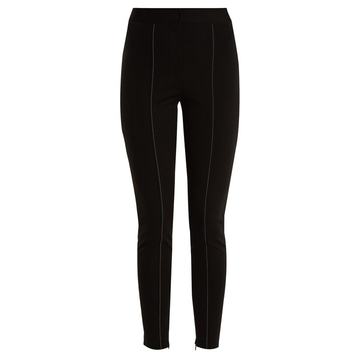 Mead high-rise skinny stretch-cady trousers