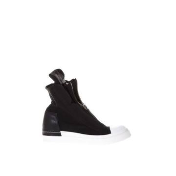 Cinzia Araia Black High Sneakers In Suede