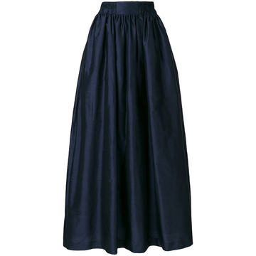 taffeta maxi skirt