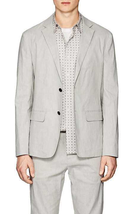 Clinton Linen-Blend Two-Button Sportcoat展示图