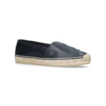 Leather Logo Espadrilles