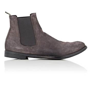 Washed Suede Chelsea Boots