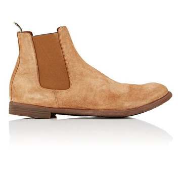 Washed Suede Chelsea Boots