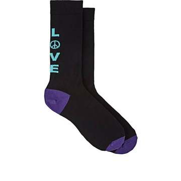 "Love" Cotton-Blend Mid-Calf Socks