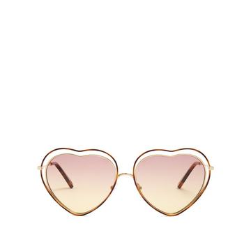 Poppy heart-shaped frame sunglasses