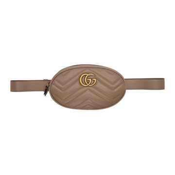 Taupe GG Marmont 2.0 Belt Pouch