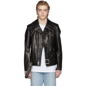 Black 50's Perfecto Leather Jacket