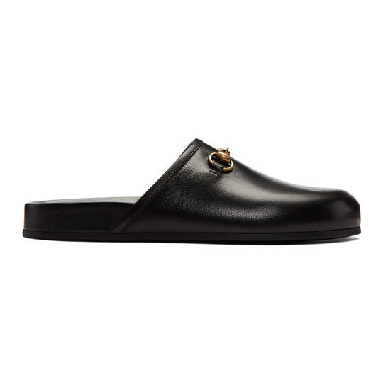 Black New River Clog Loafers展示图