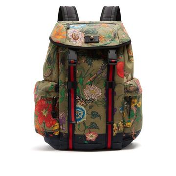 Floral Snake print backpack