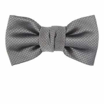 Crosshatched Silk Jacquard  Bow Tie