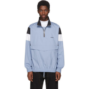 Blue Track Shirt Jacket