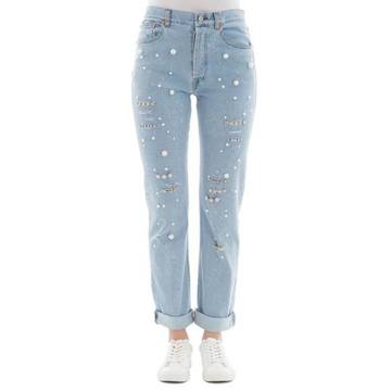 Light Blue Cotton Jeans