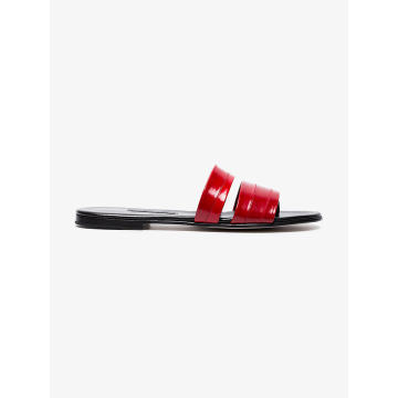Red Roma III Leather Sandals