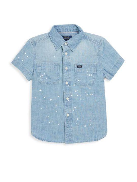 Toddler's, Little Boy's &amp; Boy's Chambray Workshirt展示图