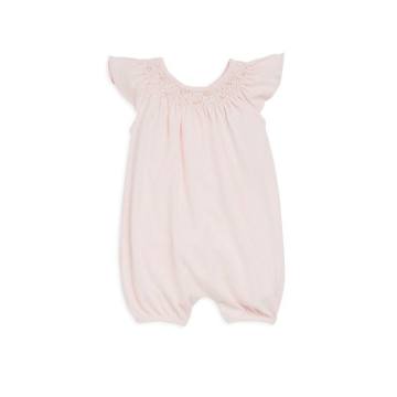 Baby's Smocked Cotton Playsuit