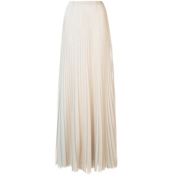 pleated maxi dress