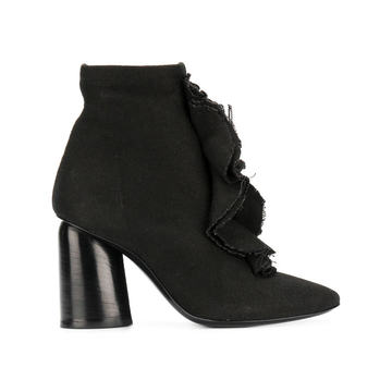 ruffled ankle boots