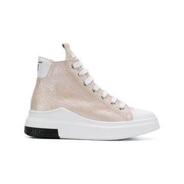 high-top lace-up sneakers