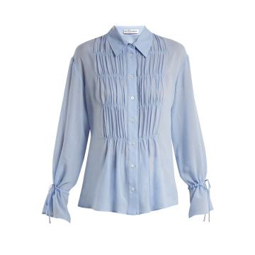 Chateau ruched-front blouse