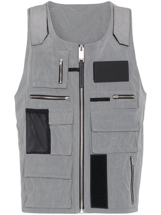 Tactical sleeveless multi pocket vest展示图