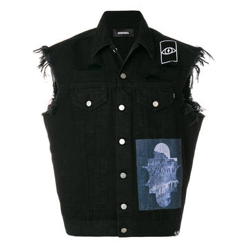 denim gilet