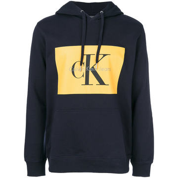 logo print hoodie