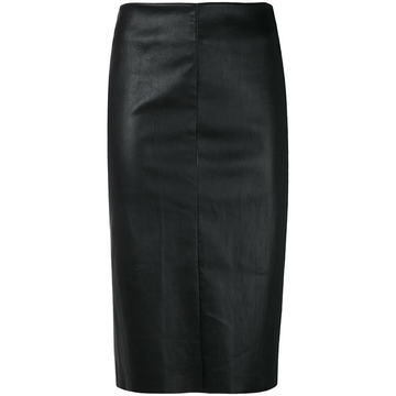 fitted midi skirt