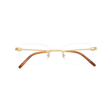 frameless square glasses