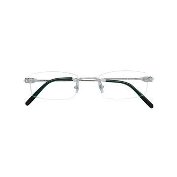 frameless square glasses