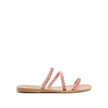 Alkmin braided-velvet leather sandals