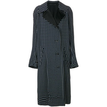 polka dot coat