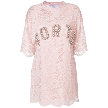 lace T-shirt dress